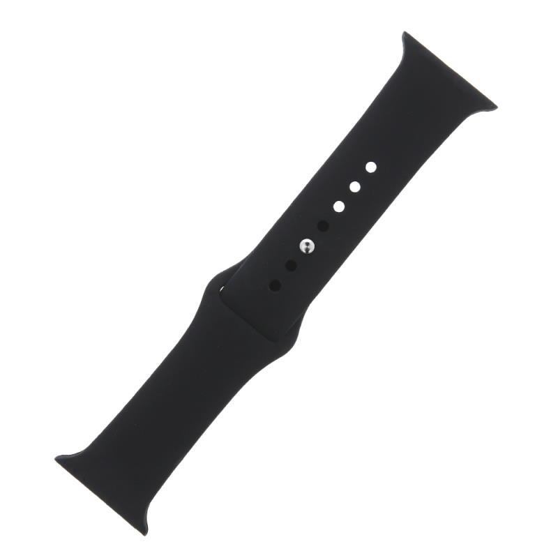 Levně Silikonový řemínek S/M pro Apple Watch 42/44/45 mm, černá