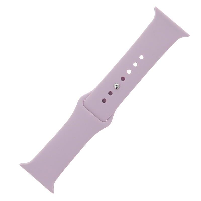 Levně Silikonový řemínek S/M pro Apple Watch 38/40/41 mm, pudrově růžová