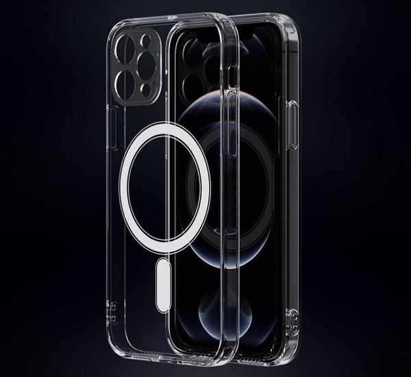 Ochranný kryt Mag Cover pro Apple iPhone 14, transparentní