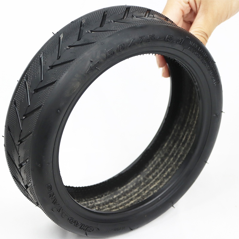 Levně Bezdušová pneumatika RhinoTech silniční s ventilkem pro Scooter 8.5x2" Černá