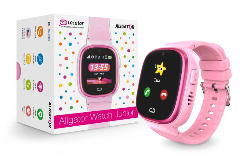Aligator Watch Junior GPS(TD-36) růžová