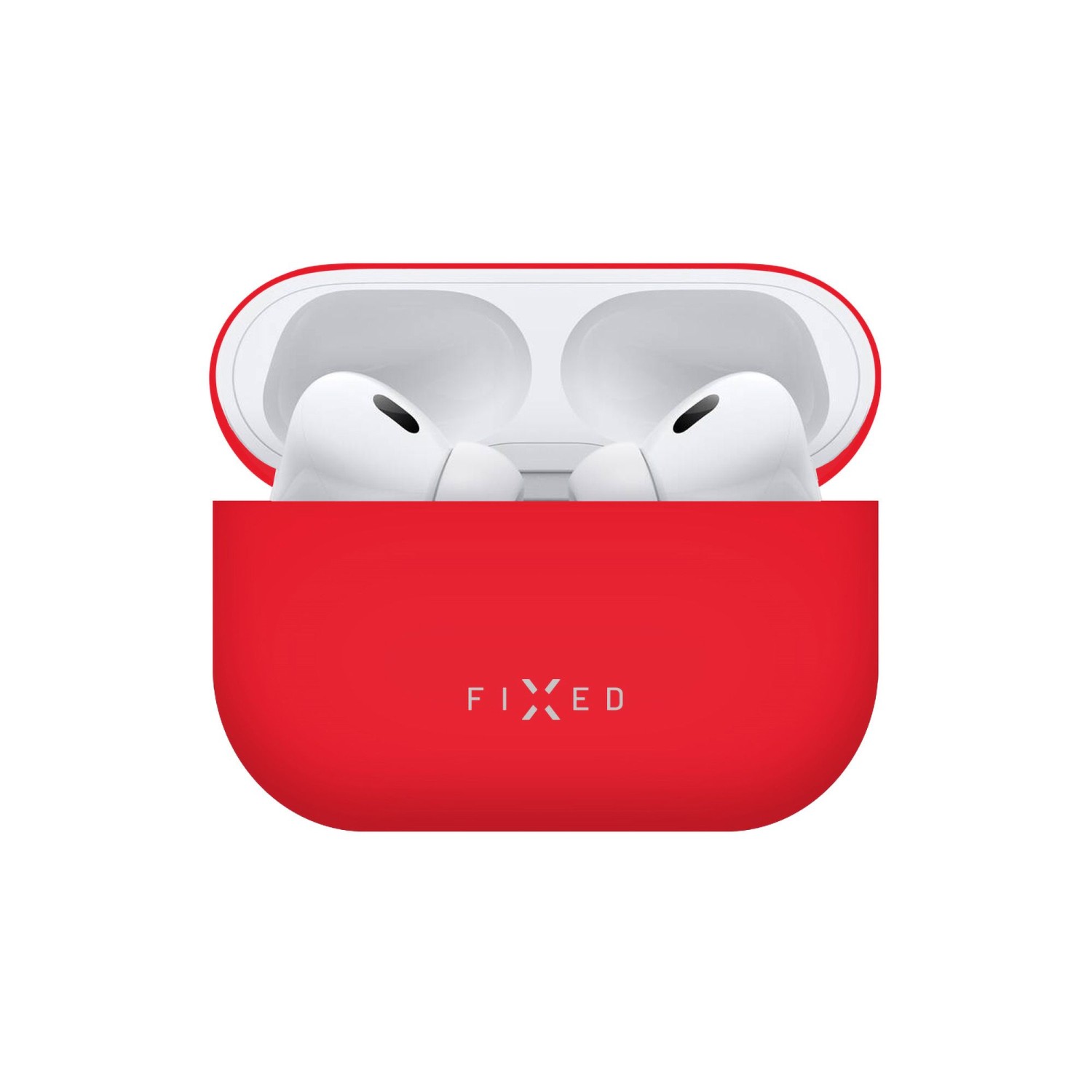 Ultratenké silikonové pouzdro FIXED Silky pro Apple AirPods Pro 2, červená