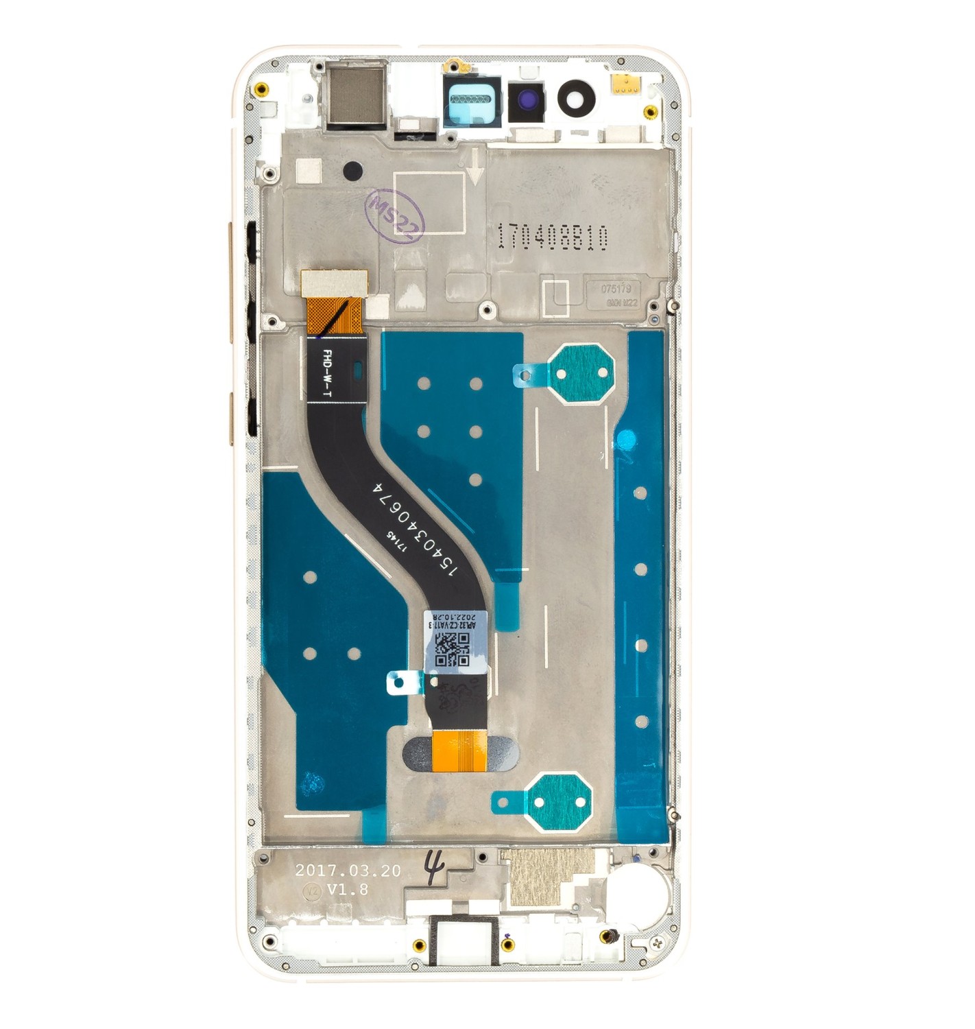 LCD + dotyk + přední kryt pro Huawei P10 Lite, white No Logo