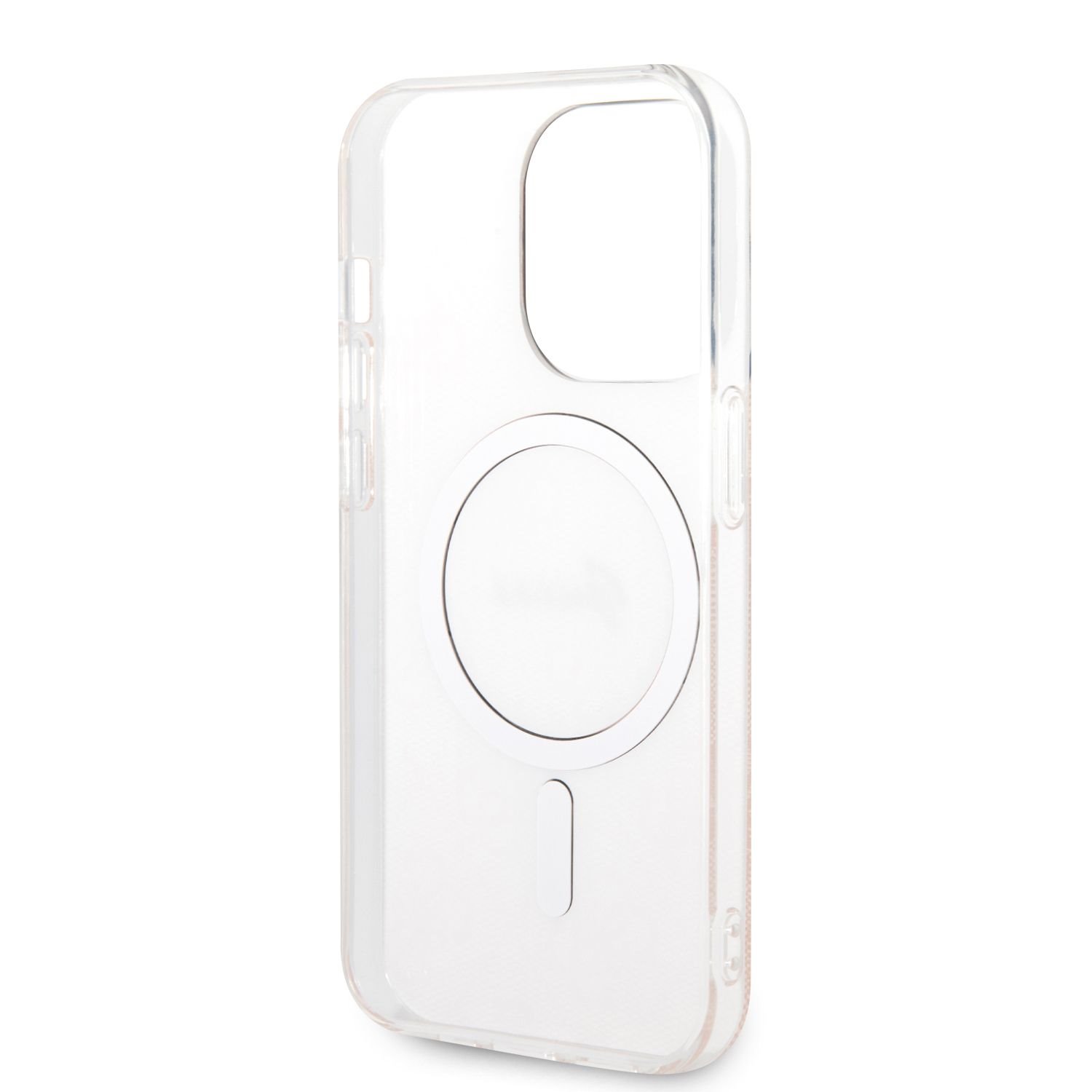 Kompatibilní zadní kryt Guess 4G MagSafe + bezdrátová nabíječka pro Apple iPhone 14 Pro, růžová