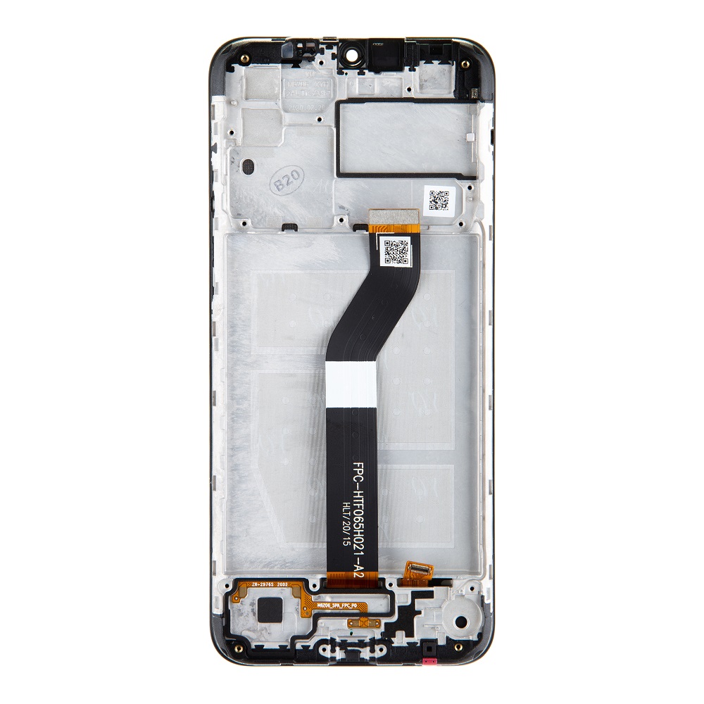 LCD + dotyk + přední kryt pro Motorola G8 Power Lite, black ( Service Pack )