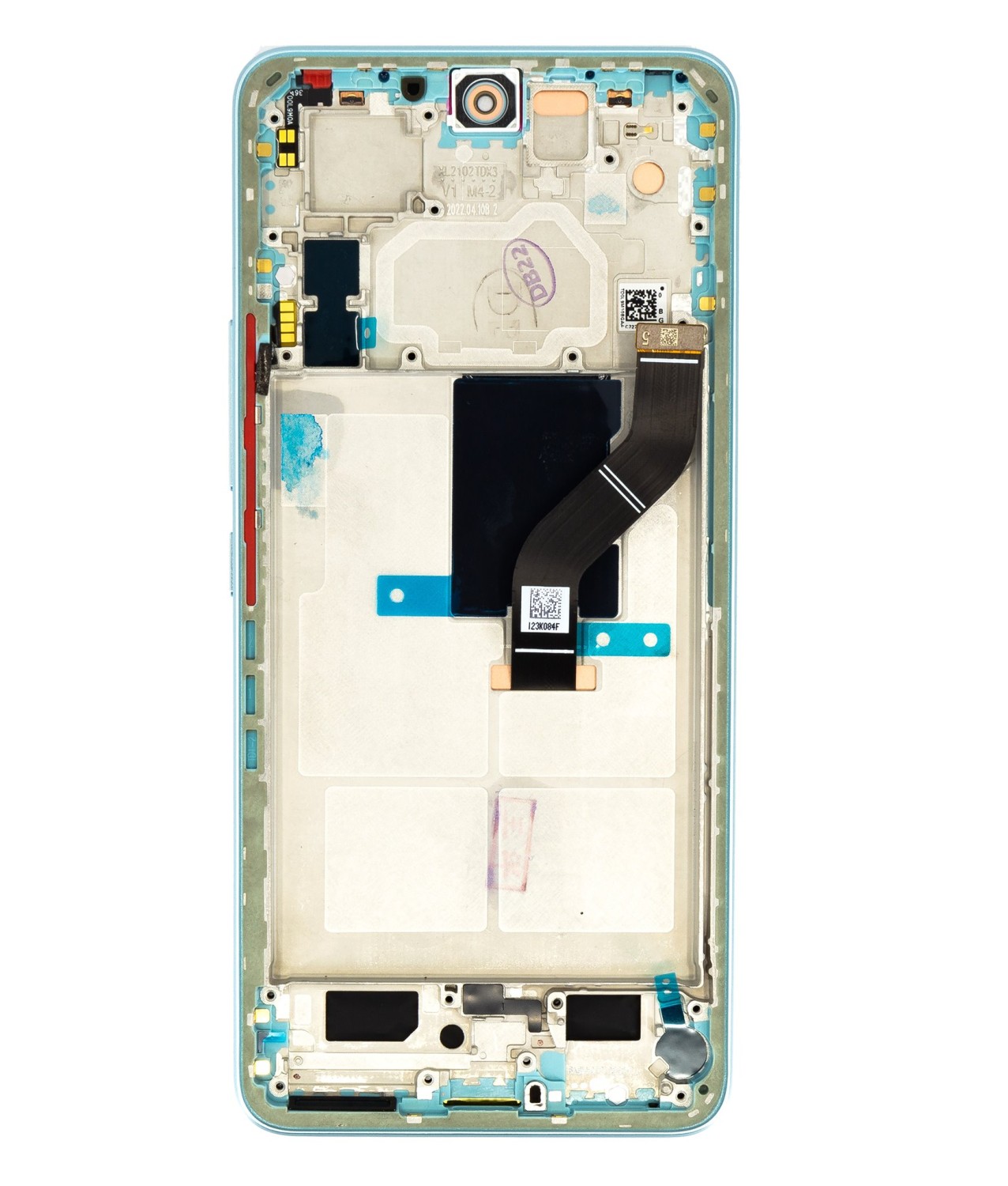 LCD + dotyk + přední kryt pro Xiaomi 12 Lite 5G, green (Service Pack)