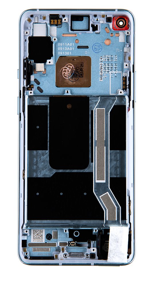 LCD + dotyk + přední kryt pro OnePlus 8T, luna silver