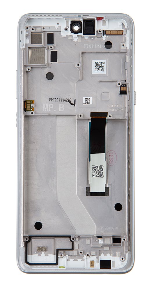 LCD + dotyk + přední kryt pro Motorola Moto G 5G, silver ( Service Pack )