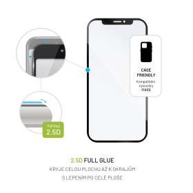 Tvrzené sklo FIXED Full-Cover pro Motorola Moto G13, černá