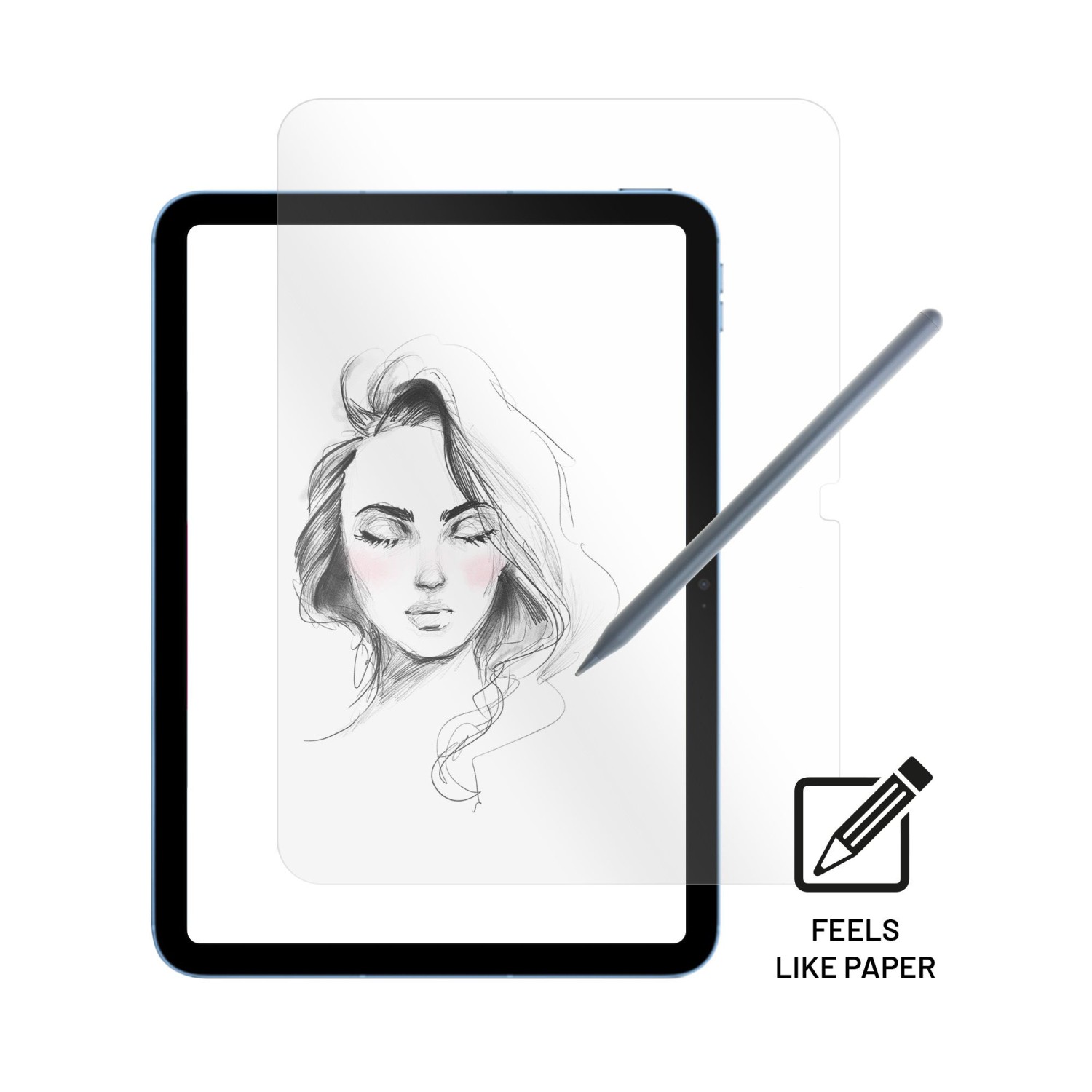 Ochranné tvrzené sklo FIXED PaperGlass Screen Protector pro Apple iPad 10,9" (2022), čirá
