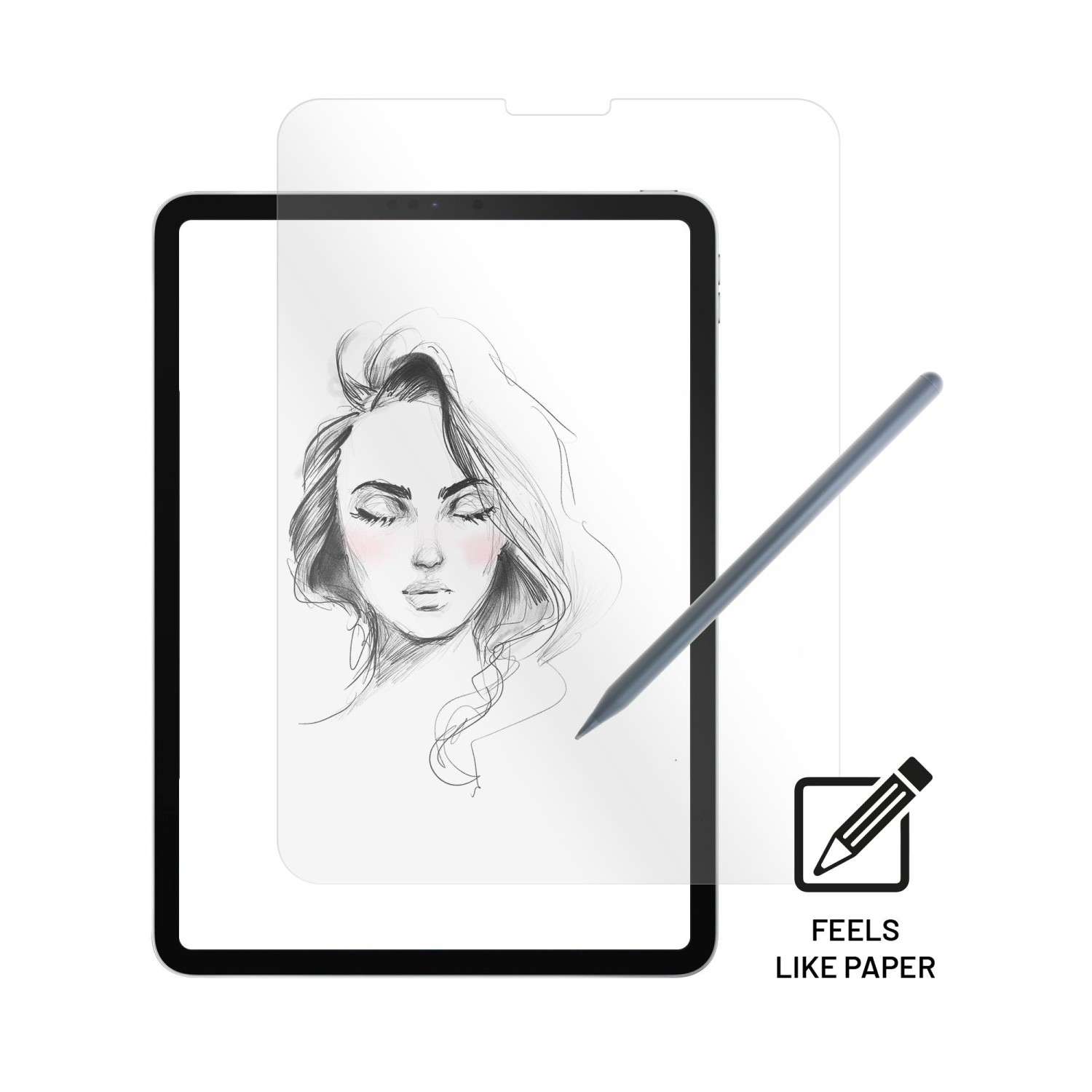 Ochranné tvrzené sklo FIXED PaperGlass Screen Protector pro Apple iPad Pro 11" (2018/2020/2021/2022), čirá