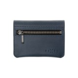 Kožená peněženka FIXED Tripple Wallet for AirTag z pravé hovězí kůže, modrá