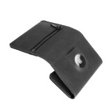 Kožená peněženka FIXED Tripple Wallet for AirTag z pravé hovězí kůže, černá