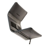 Kožená peněženka FIXED Tripple Wallet for AirTag z pravé hovězí kůže, černá
