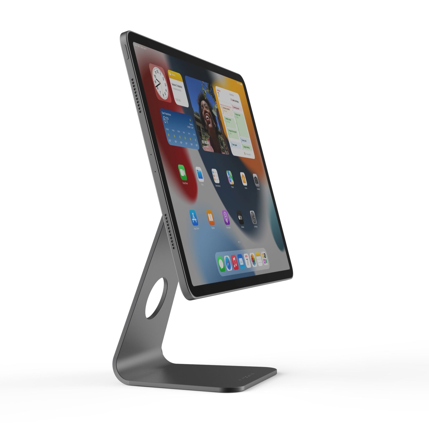 Hliníkový magnetický stojánek FIXED Frame pro Apple iPad Pro 11" (2018-2022) a iPad Air (2020/2022), space gray