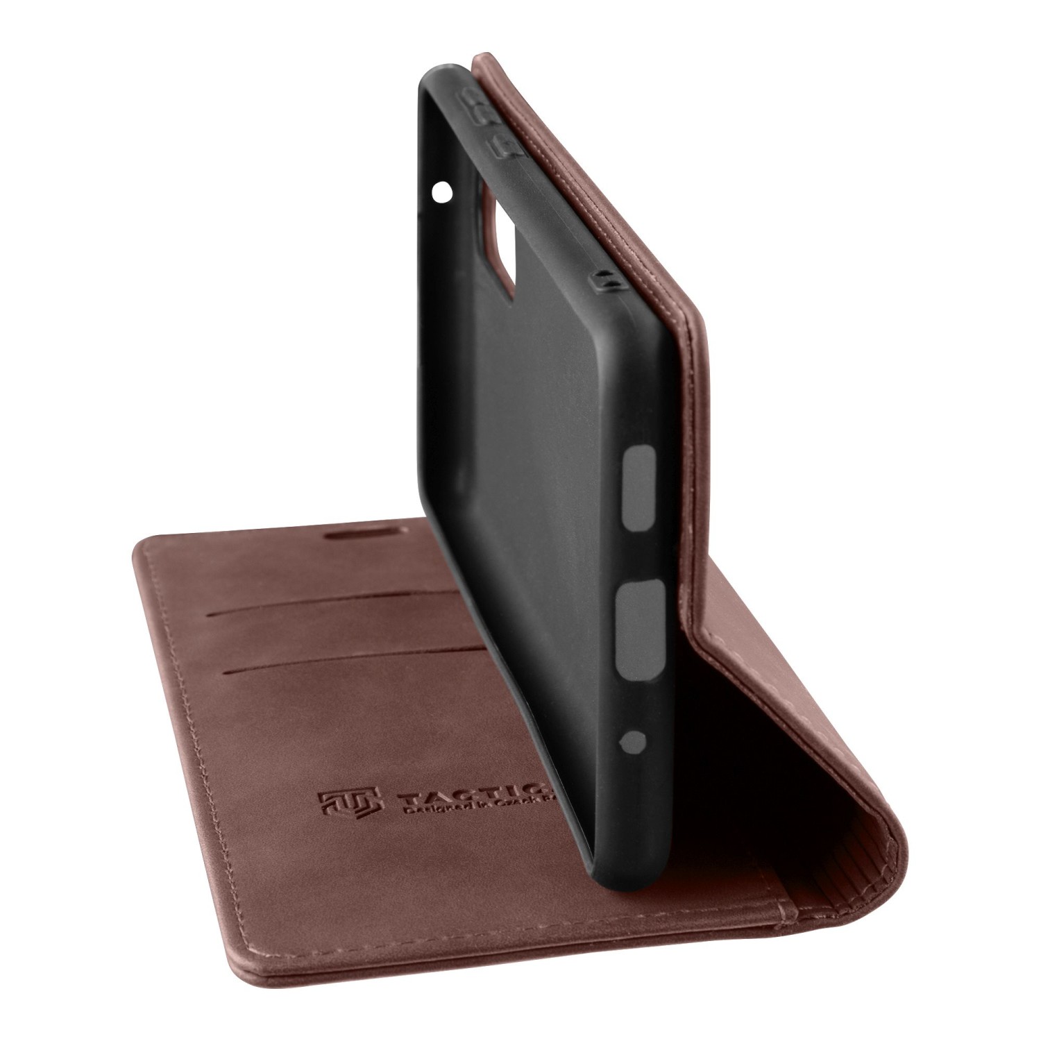Flipové pouzdro Tactical Xproof pro Xiaomi Redmi Note 12 Pro+ 5G, hnědá