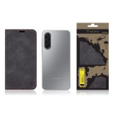 Flipové pouzdro Tactical Xproof pro Samsung Galaxy A14 4G, černá