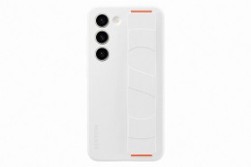 Samsung silikonový zadní kryt s poutkem pro Samsung Galaxy S23+, bílá