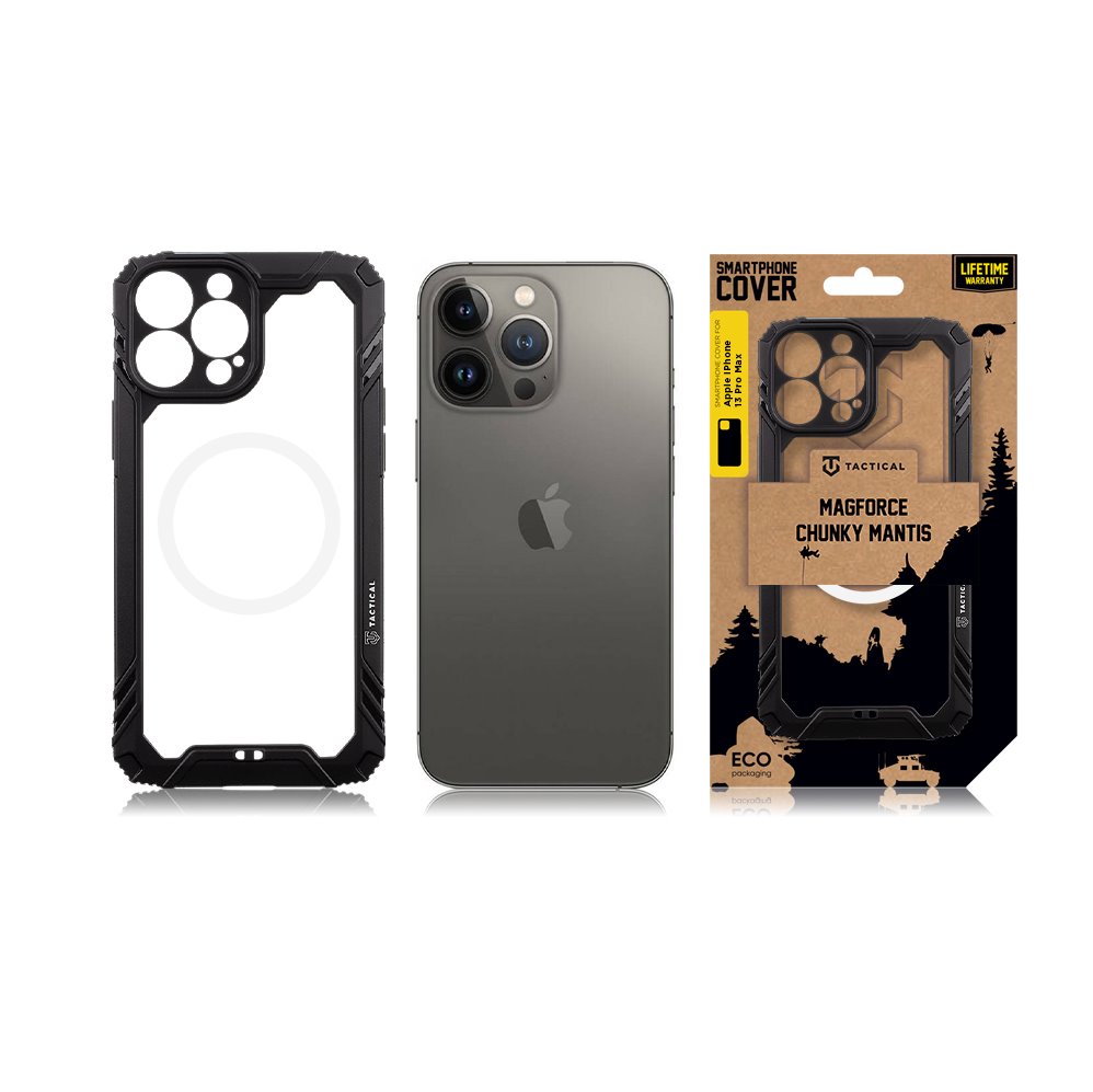 Zadní kryt Tactical MagForce Chunky Mantis pro Apple iPhone 13 Pro Max, černá