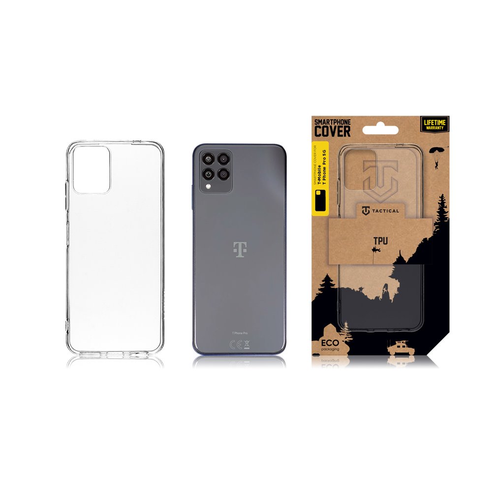 Zadní kryt Tactical TPU pro T Phone Pro 5G, transparentní