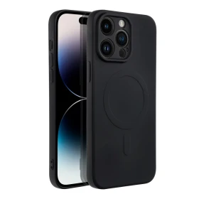 Zadní kryt Silicone Mag Cover compatible with MagSafe pro Apple iPhone 13, černá