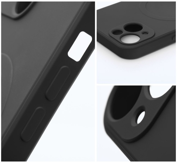 Ochranný silikonový kryt Mag Cover pro Apple iPhone 13, černá