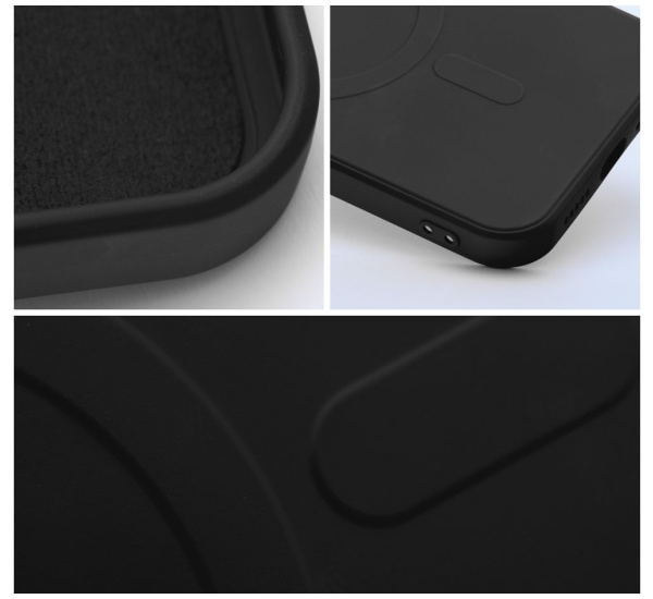 Ochranný silikonový kryt Mag Cover pro Apple iPhone 14, černá