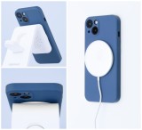 Ochranný silikonový kryt Mag Cover pro Apple iPhone 14, modrá