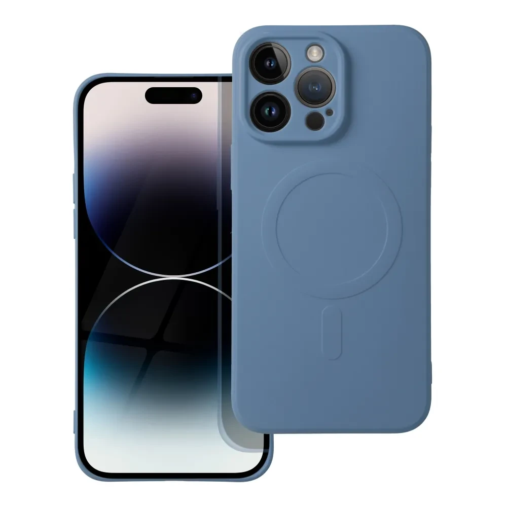 Ochranný silikonový kryt Mag Cover pro Apple iPhone 14, modrá