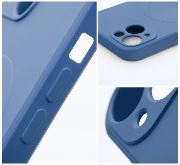 Ochranný silikonový kryt Mag Cover pro Apple iPhone 14, modrá