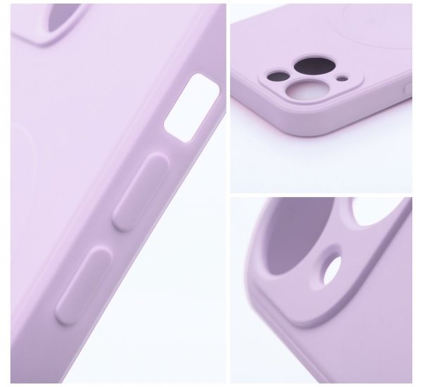 Ochranný silikonový kryt Mag Cover pro Apple iPhone 14, fialová