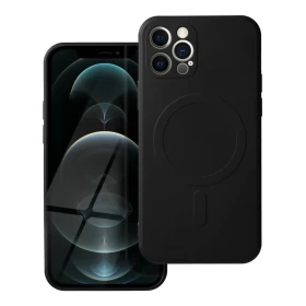 Zadní kryt Silicone Mag Cover compatible with MagSafe pro Apple iPhone 14 Pro Max, černá