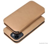 Flipové pouzdro Dual Pocket pro Samsung Galaxy S23, zlatá