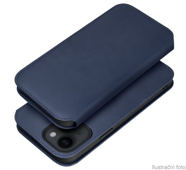 Flipové pouzdro Dual Pocket pro Xiaomi Redmi 9A / Redmi 9AT, tmavě modrá