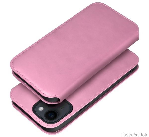 Flipové pouzdro Dual Pocket pro Samsung Galaxy S21 FE, růžová