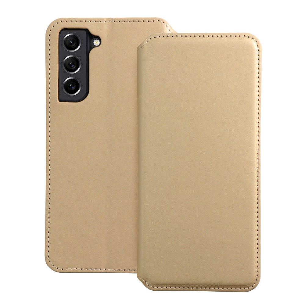 Flipové pouzdro Dual Pocket pro Samsung Galaxy A52 4G/ 5G / A52s, zlatá