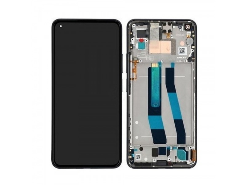LCD + dotyk + rámeček pro Xiaomi 11 Lite NE 5G, black (Service Pack)