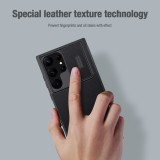 Flipové pouzdro Nillkin Qin Book PRO Cloth pro Samsung Galaxy S23 Ultra, šedá