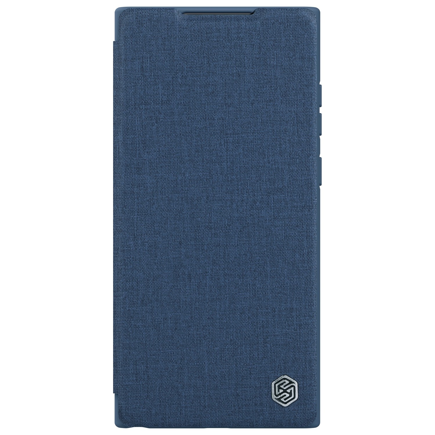 Levně Flipové pouzdro Nillkin Qin Book PRO Cloth pro Samsung Galaxy S23 Ultra, modrá