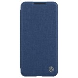 Flipové pouzdro Nillkin Qin Book PRO Cloth pro Samsung Galaxy S23+, modrá