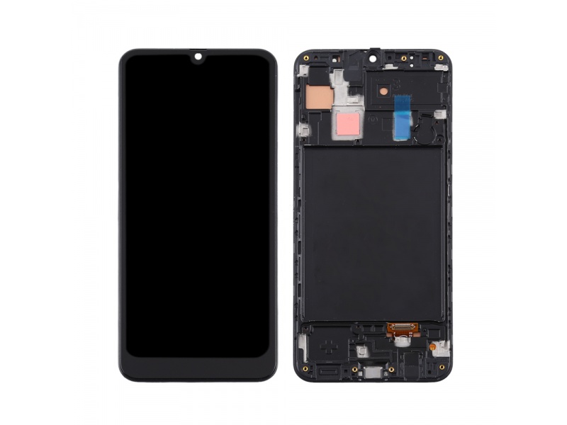 LCD + dotyk + rámeček pro Samsung Galaxy A30, black (Service Pack)