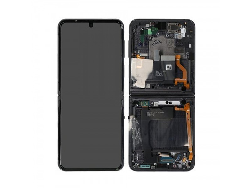 LCD + dotyk + rámeček pro Samsung Galaxy Z Flip 4 5G, black (Service Pack) + DOPRAVA ZDARMA