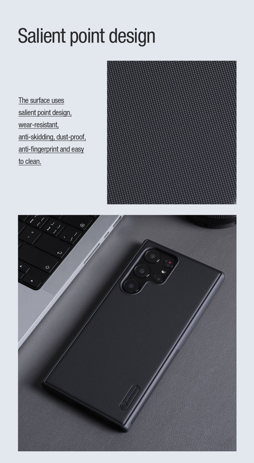 Zadní kryt Nillkin Frosted PRO Magnetic pro Samsung Galaxy S22 Ultra, černá
