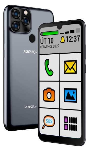 Aligator S6100 Senior 2GB/32GB černá