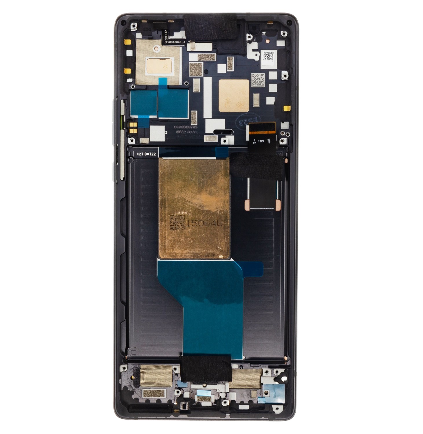LCD + dotyk + přední kryt pro Motorola Edge 30 Ultra, black (Service Pack)