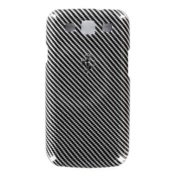 Zadní kryt Ferrari pro Samsung Galaxy S3, černostříbrná