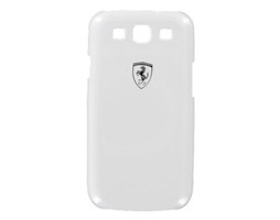 Zadní kryt Ferrari Scuderia Metalic pro Samsung Galaxy S III, white
