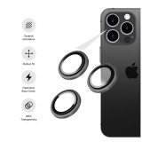 Ochranná skla čoček fotoaparátů FIXED Camera Glass pro Apple iPhone 14 Pro/14 Pro Max, stříbrná