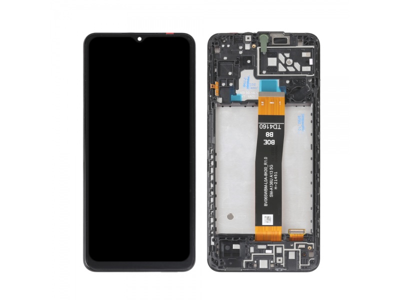 LCD + dotyková deska + rámeček pro Samsung Galaxy A04s, black (Service Pack)