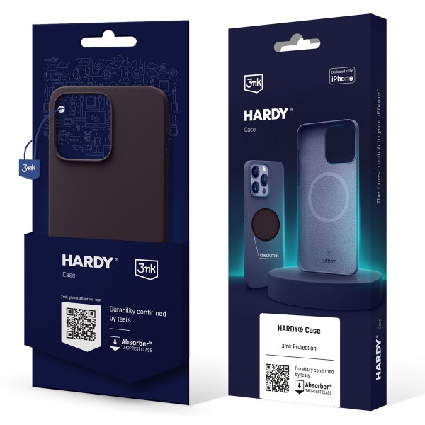 Kryt ochranný 3mk Hardy Silicone MagCase pro Apple iPhone 14 Pro Max, Deep Purple